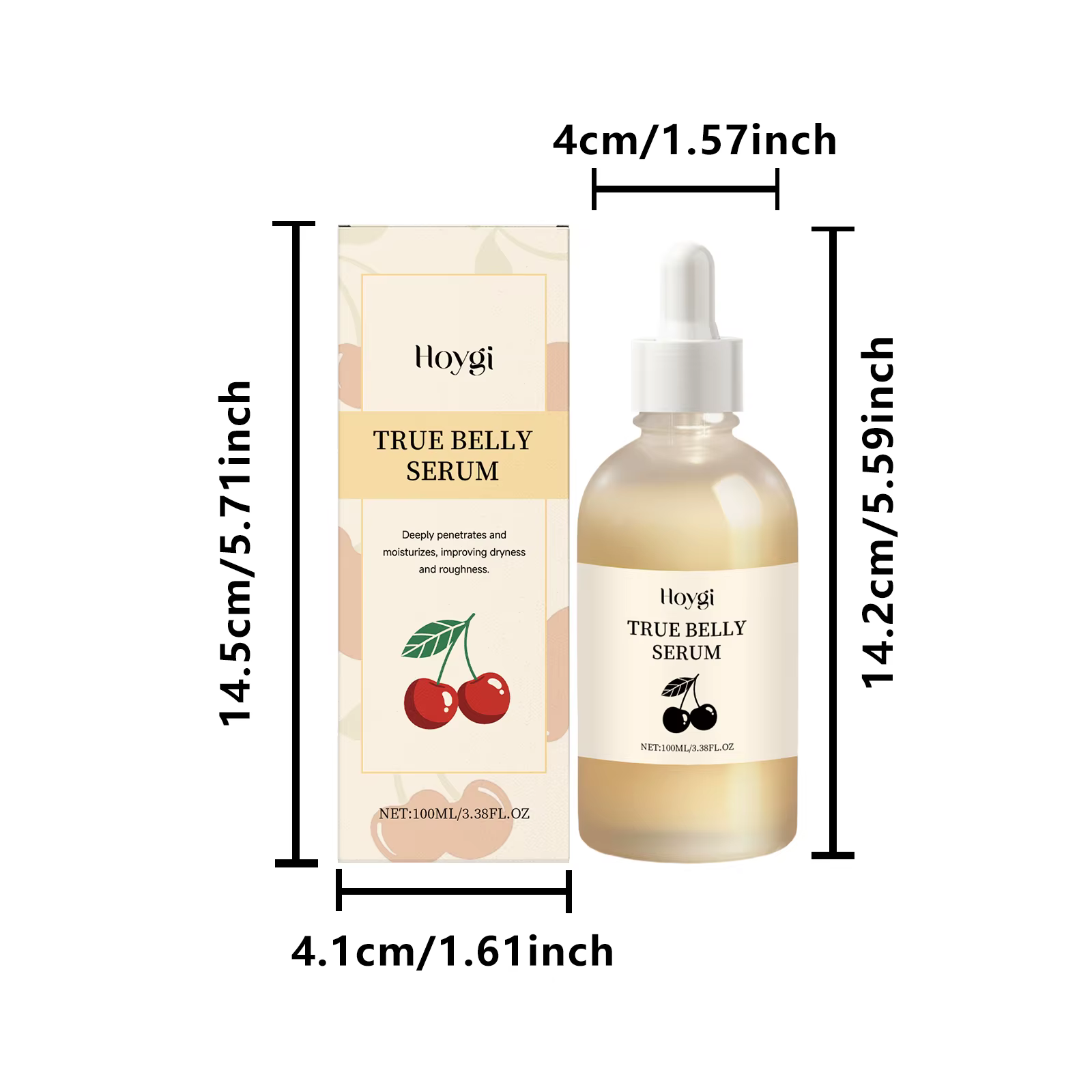 Véritable sérum pour le ventre à l'acide hyaluronique, hydratant, raffermissant, nourrissant, amélio