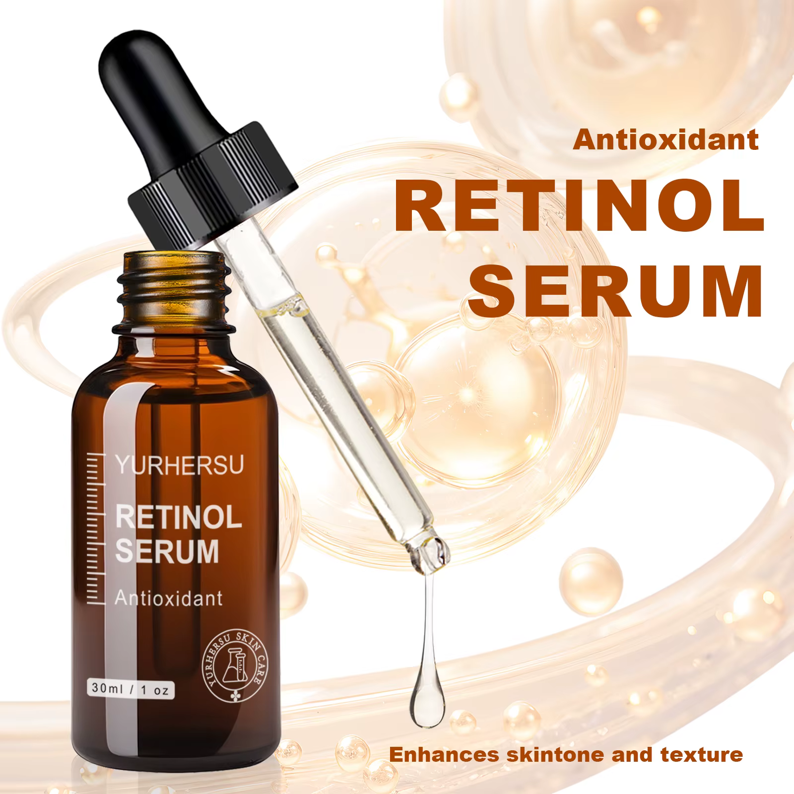 Sérum professionnel au rétinol 3.0, 30 ml, formule pure et puissante pour le visage et le cou, l'acn