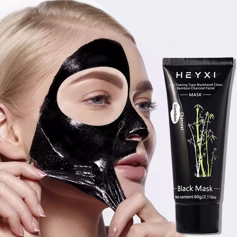Masque facial peel-off au charbon de bambou, nettoie la peau, rafraîchit et contrôle l'excès de sébu
