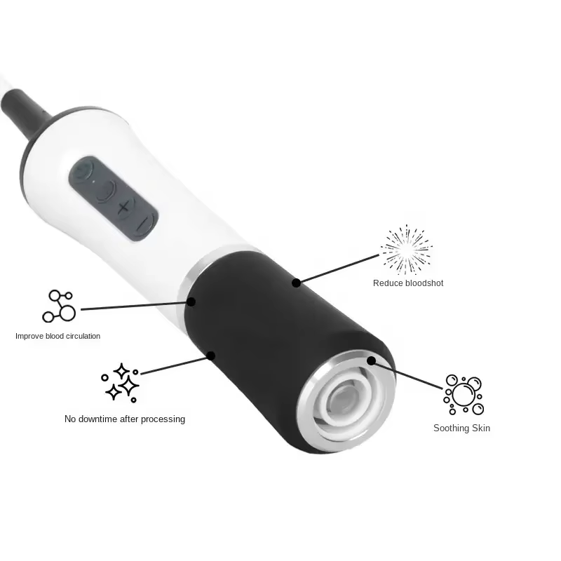 Appareil facial à bulles de CO2 pour le resserrement de la peau, oxygénation par bulles, aspiration