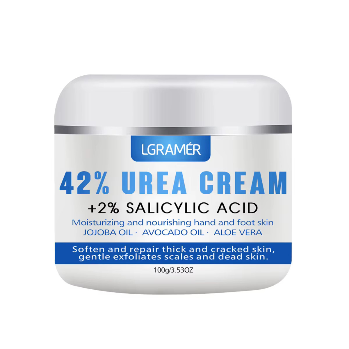 LGRAMER Crème pour les mains et les pieds à l'urée adoucit et hydrate la peau soulage la sécheresse 