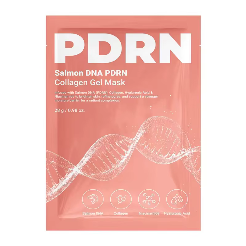 Masque facial au collagène et ADN de saumon PDRN, masque hydrogel hydratant, apaisant, réparateur, s