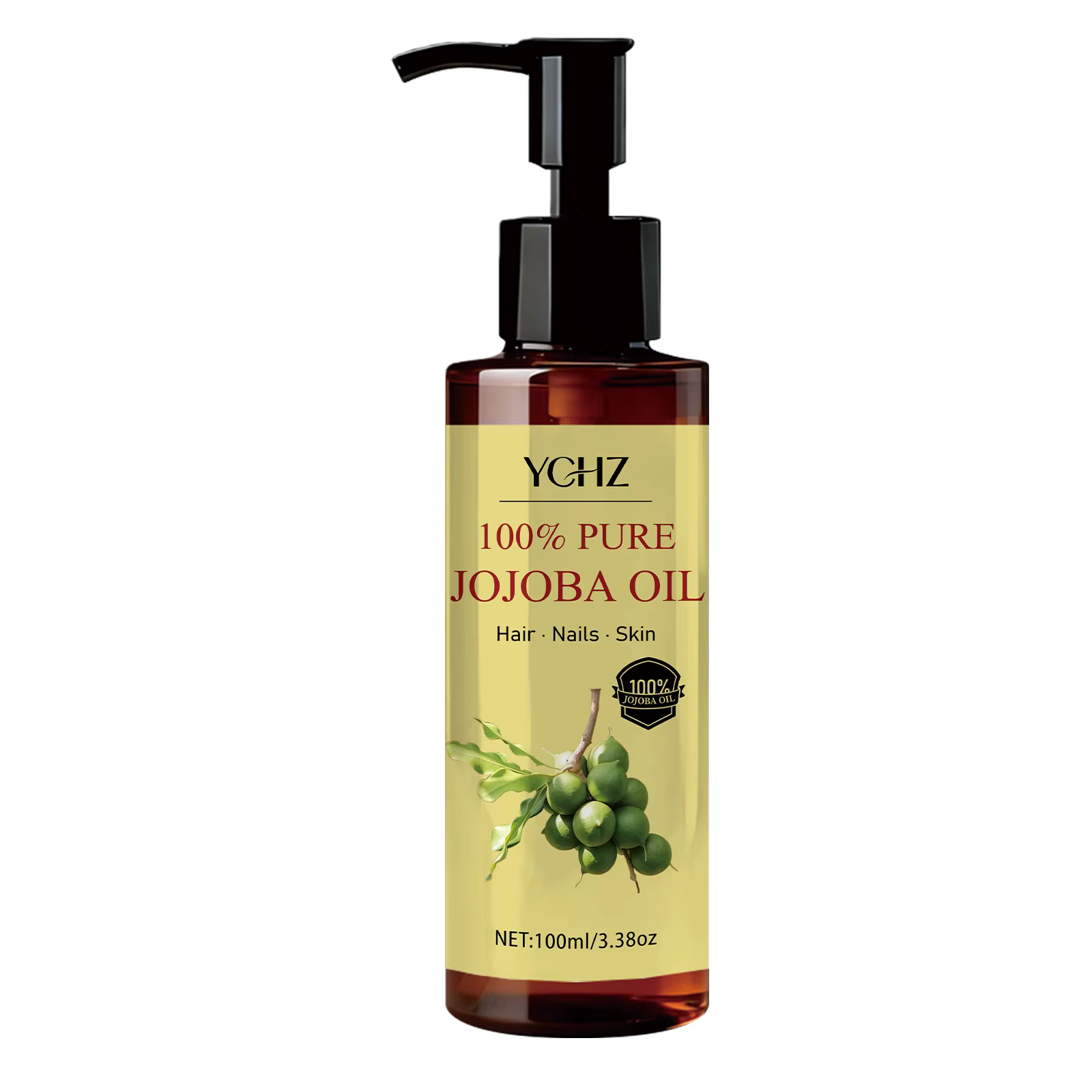 Huile de Jojoba - Produit naturel pur pour les soins de la peau et des cheveux, hydrate la peau, nou