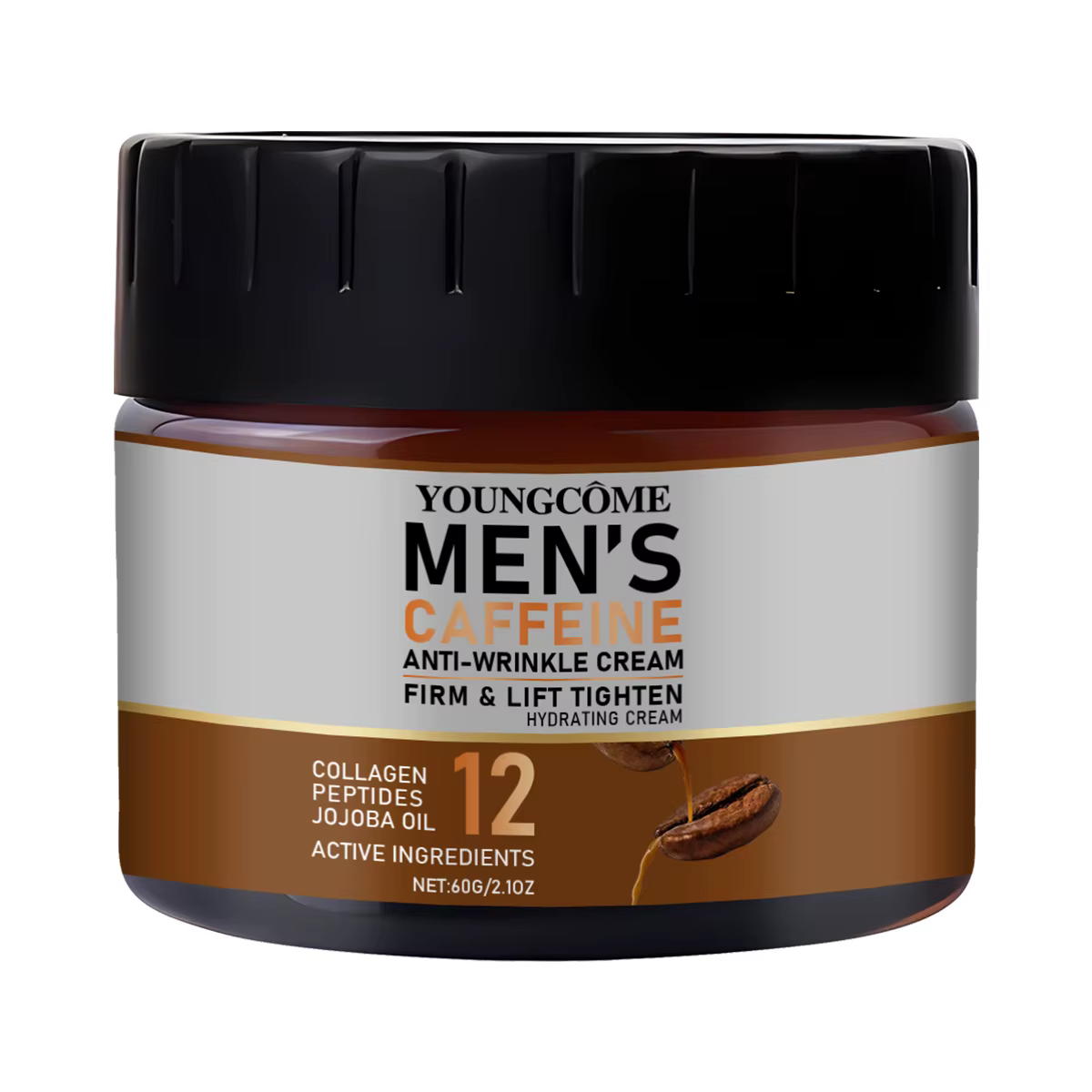 Crème Anti-rides à la caféine pour hommes, élimine les rides du visage et du cou, raffermissant, hyd