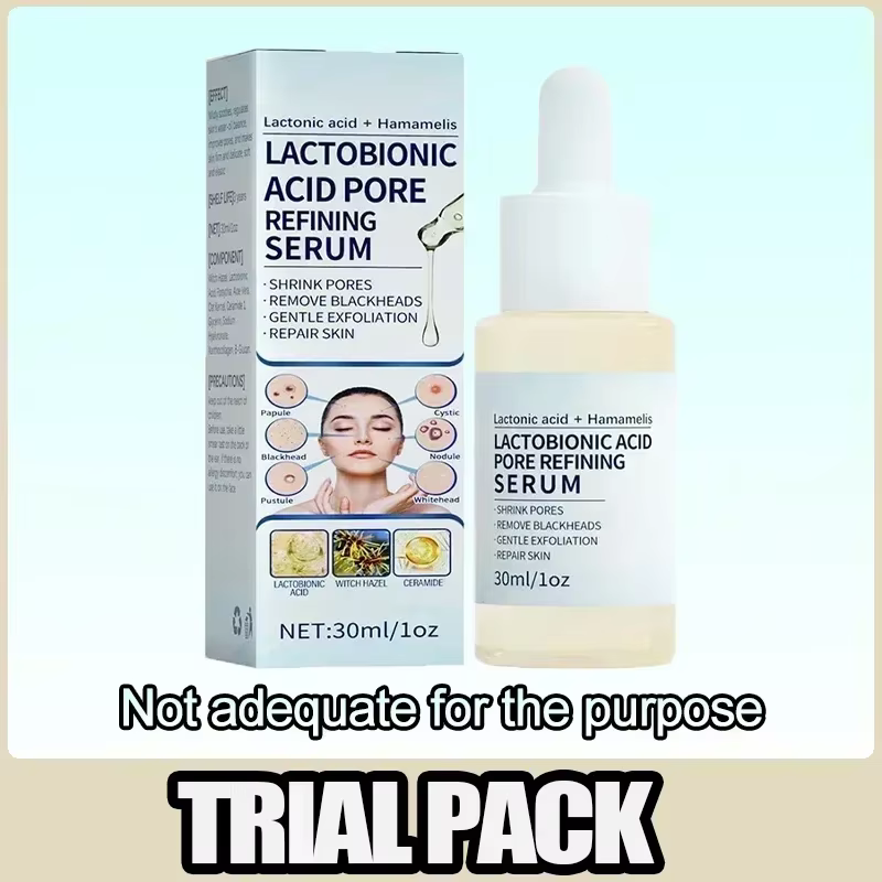 Sérum rétrécissement des pores à l'acide lactobionique, hyaluronique, hydratant, nourrissant, lisse,