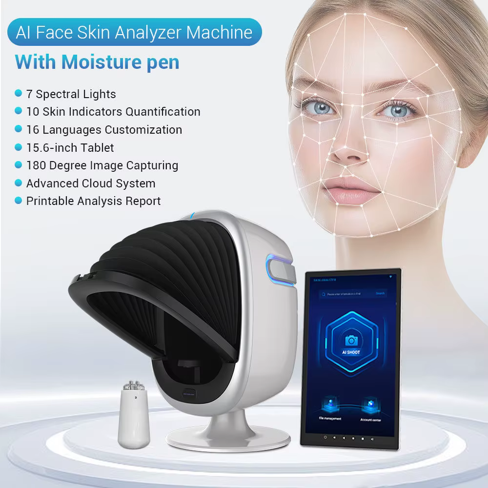 Analyseur de peau et de cheveux O1 Pro AISA, scanner d'analyse cutanée 15,6 pouces, appareil d'analy