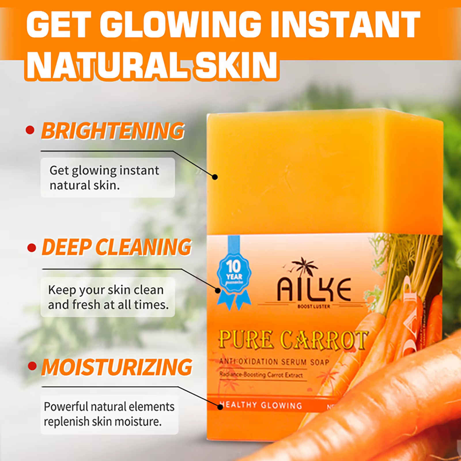 Kit de soin éclaircissant pour la peau LKIAE à l'arbutine et à la vitamine C, illumine les peaux ter