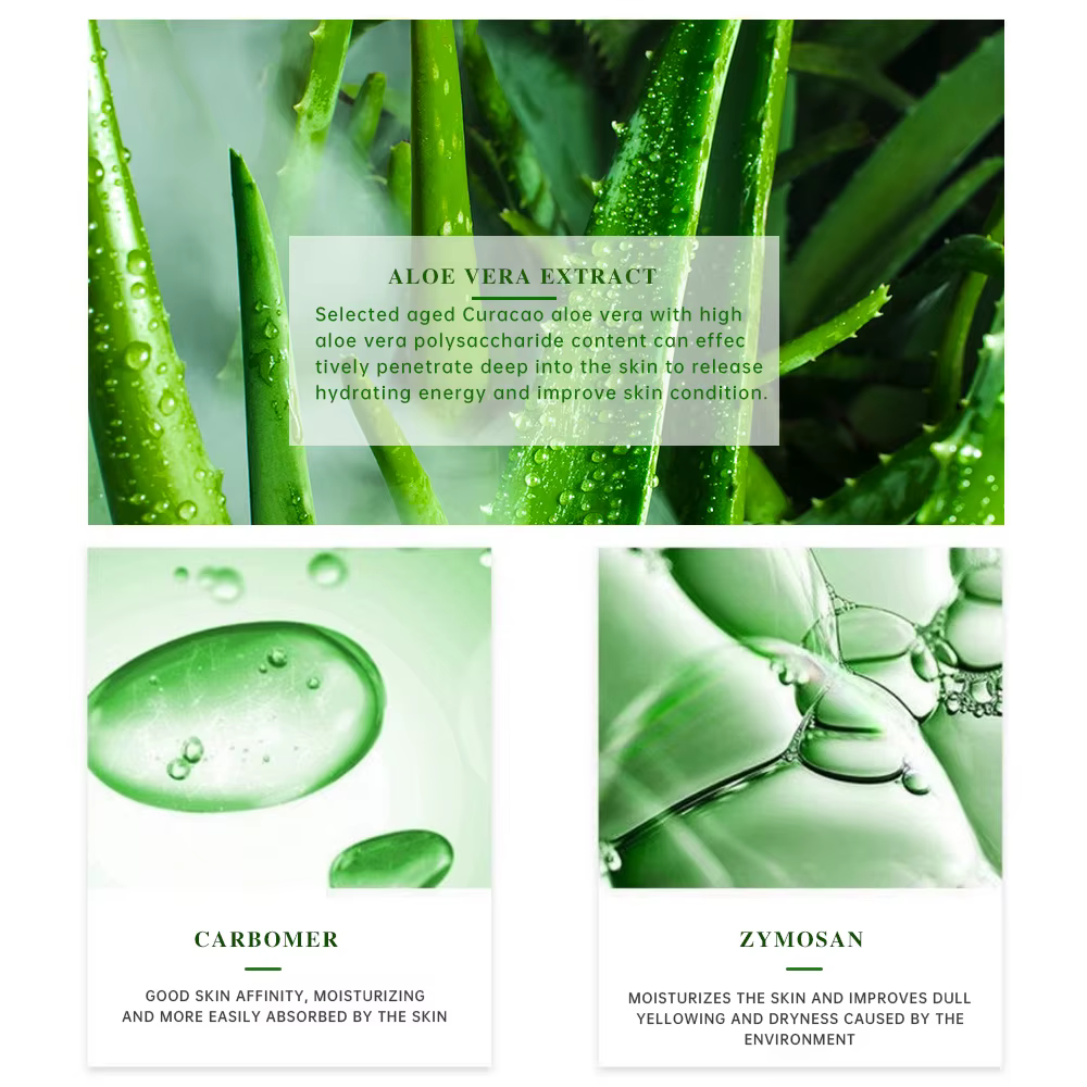 Gel hydratant à l'aloe Vera, soin rafraîchissant, Non collant, crème pour le visage, sans lavage, no
