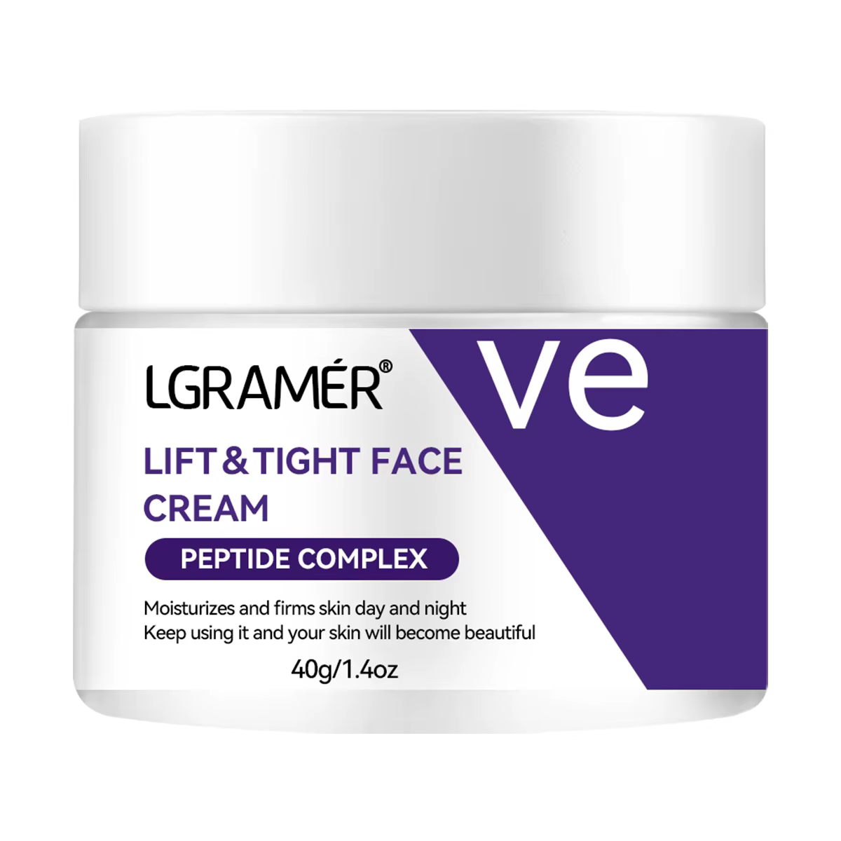 LGRAMER Crème à la vitamine E nourrit en profondeur la peau, répare la peau endommagée, réduit les r