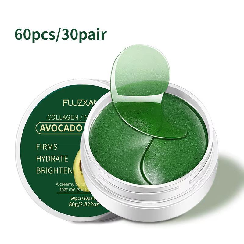Masque Contour des Yeux à l'Avocat pour Cernes, Poches et Ridules - Patchs Éclaircissants Véganes Li