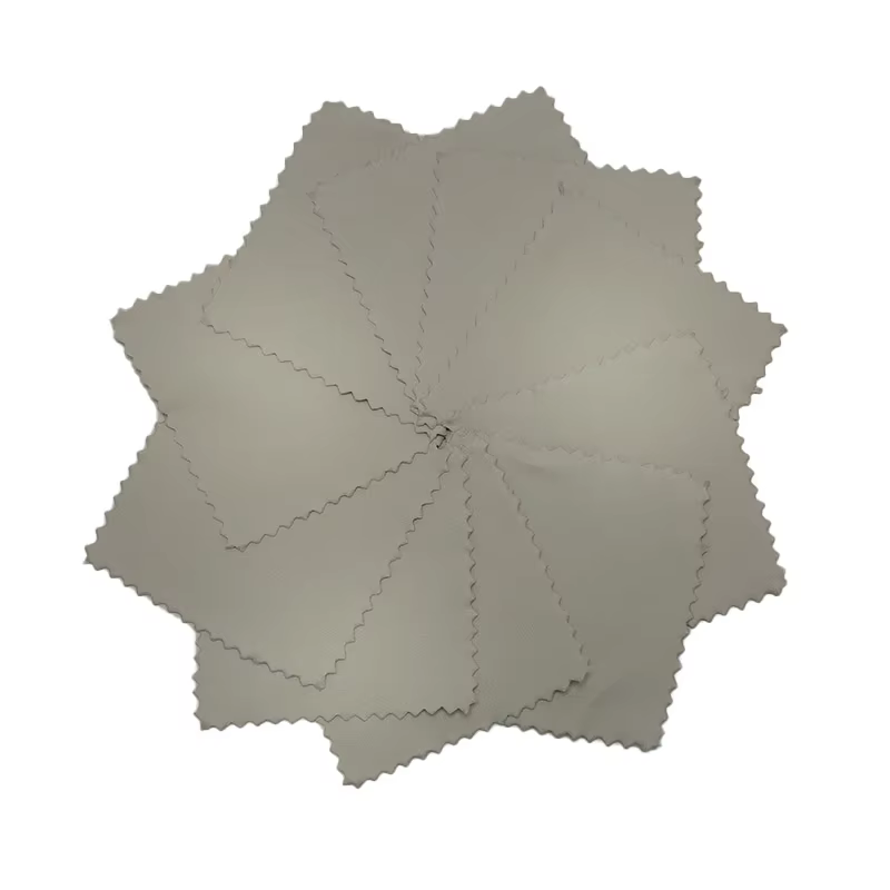 50 chiffons de polissage couleur argent, chiffons de nettoyage doux pour bijoux en argent et or, out