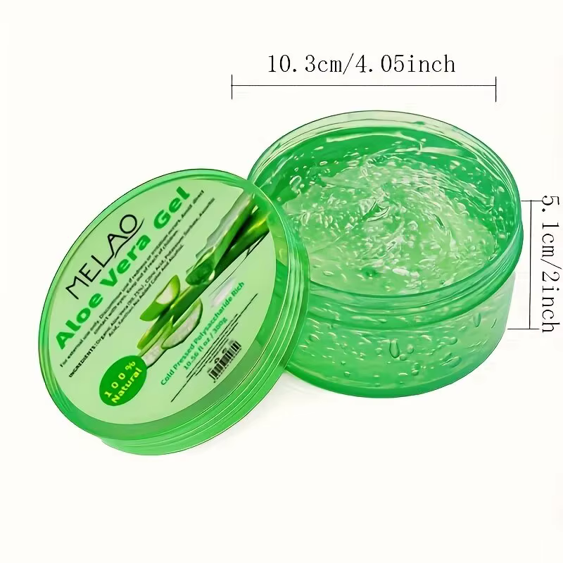 Extrait d'aloe vera de Melao Gel d'aloe vera biologique naturel éclaircissant pour la peau, hydratan