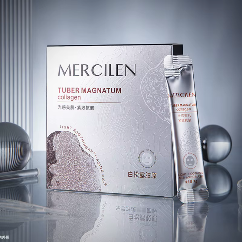 20 pièces Mercilen blanc truffe dormir masques pour le visage Anti rides hydratant Anti-âge blanchis