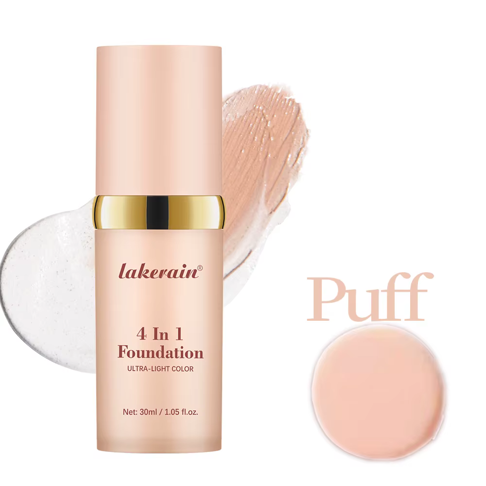 Fond de Teint Liquide Hydratant 4-en-1 SPF30+ Changeant de Couleur, Résistant à l'Eau, Nourrissant e