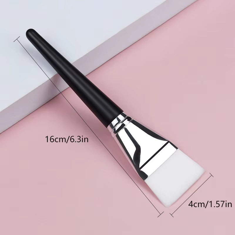 Brosse pour masque Facial fin à tête plate, cheveux blancs doux, Application du corps, outil spécifi