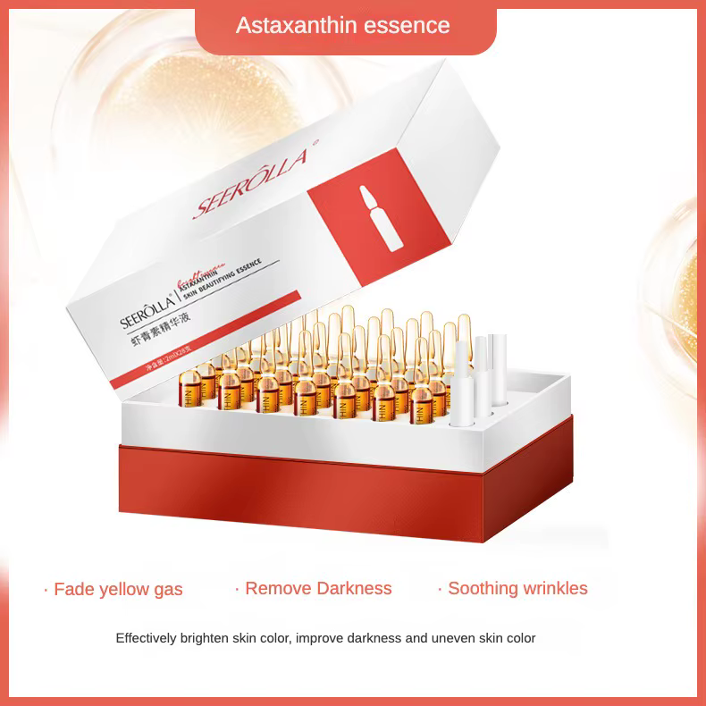Ensemble d'ampoules Anti-rides pour le visage, astaxanthine, élimine les taches foncées, mélanine, é