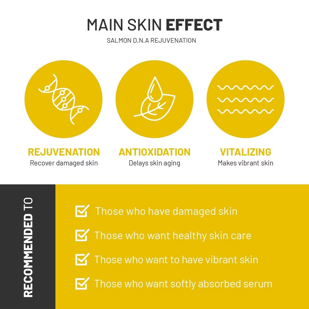 Contrôle de la cellule de tige saumon ADN sérum Peptide Jet soin Peeling Ampoule Spray eau oxygène c