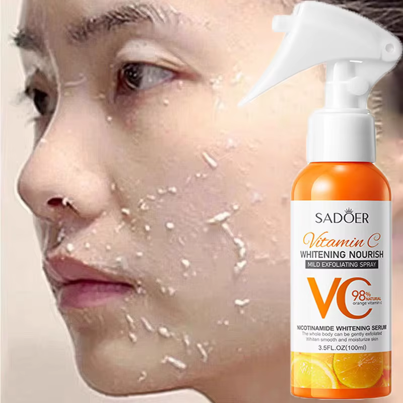 Vitamine C doux visage exfoliant Peeling Gel corps nettoyant gommage pied Peeling Spray points noirs