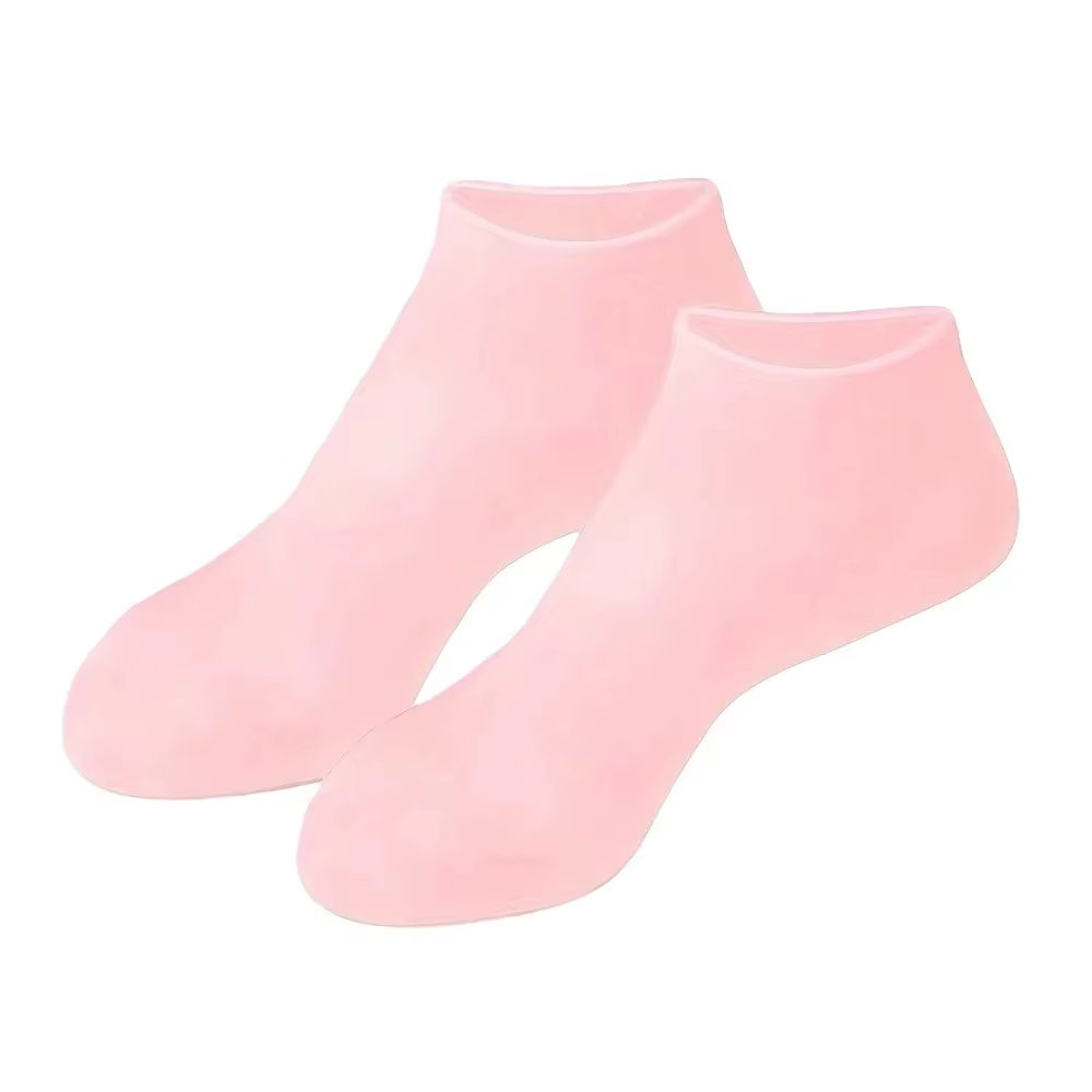 Chaussettes hydratantes en silicone élastique pour les pieds secs et gercés, chaussettes de soin des