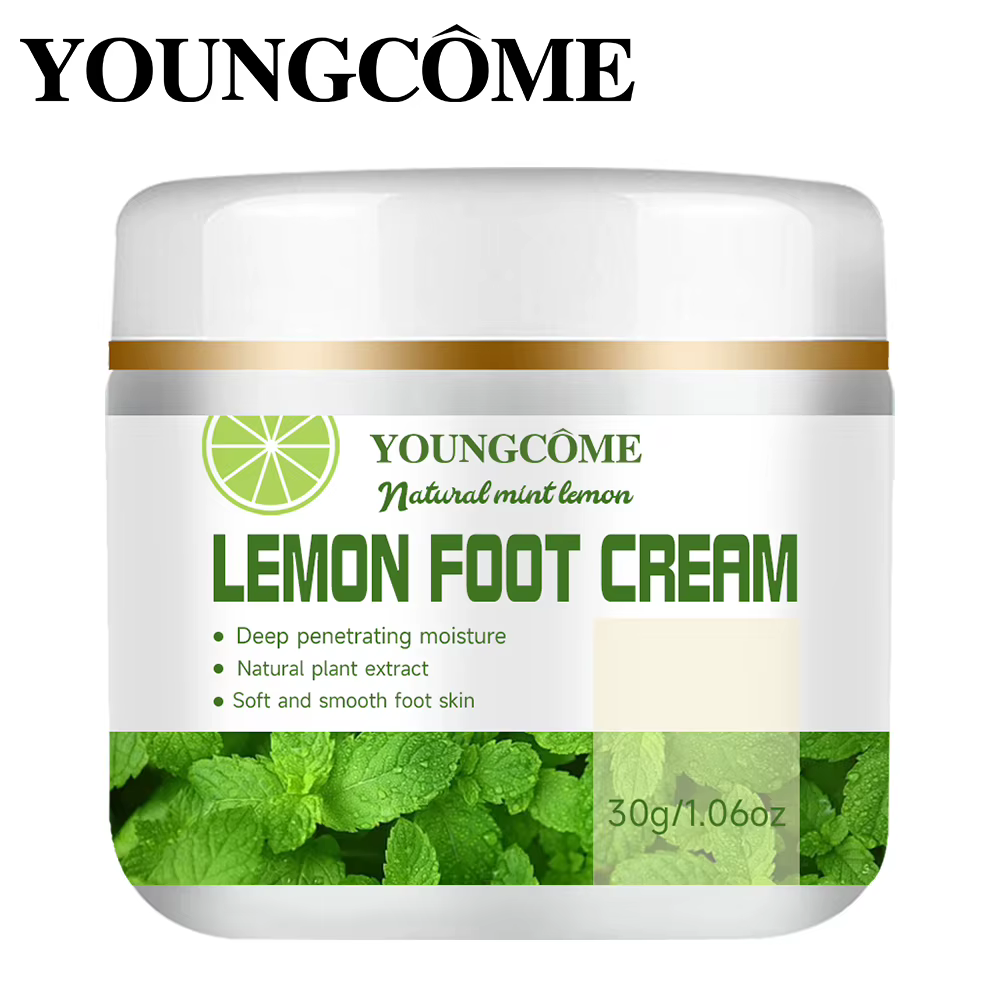 Crème pour les pieds au citron, produits de réparation pour les fissures du talon, Exfoliation, élim