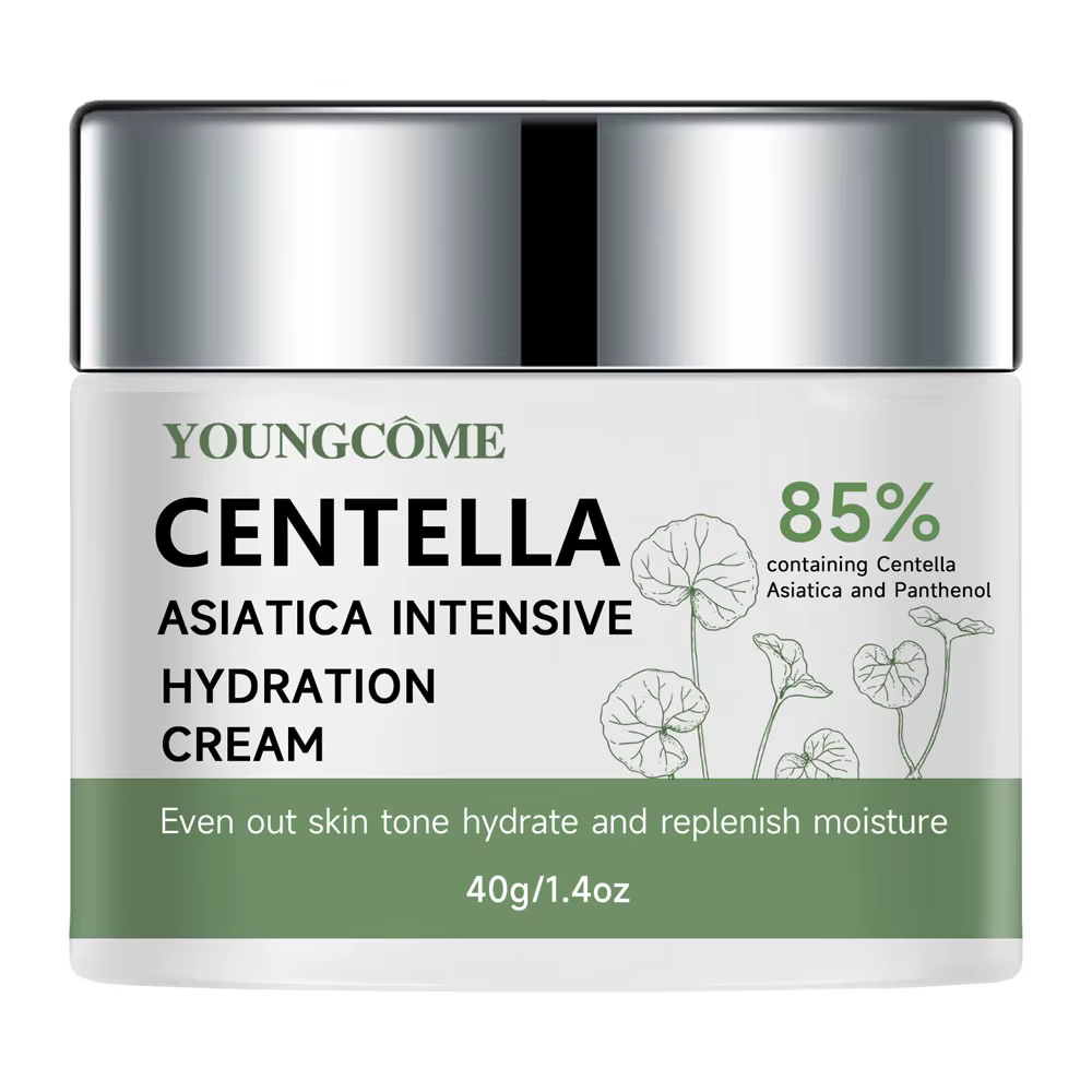 40/70G Crème hydratante Cica & Panthénol - Lotion hydratante pour tous les types de peau, apaise et