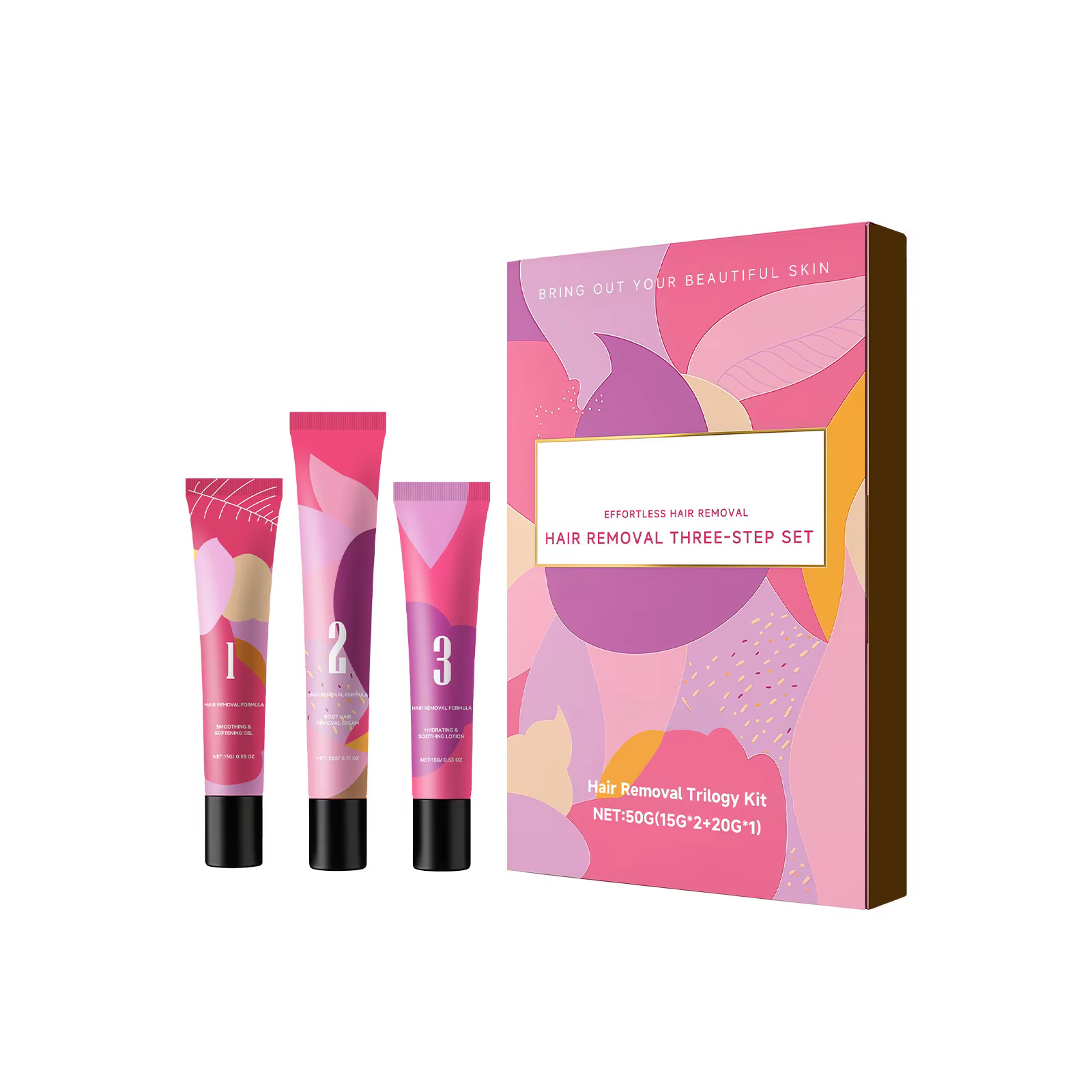 Kit de crème dépilatoire pour le visage et le corps, pour hommes et femmes, soin permanent des peaux