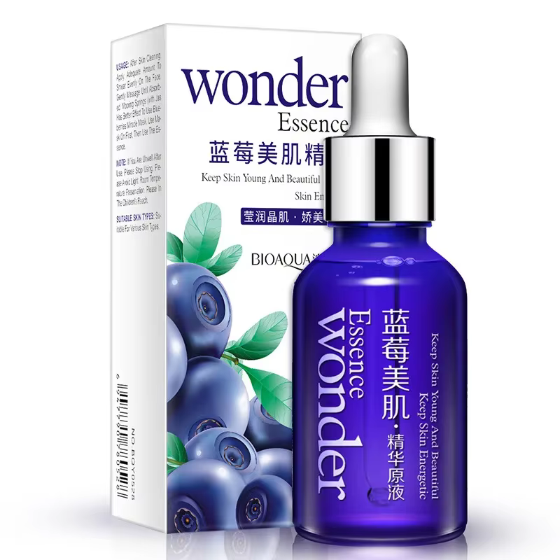 BIOAQUA myrtille merveille Essence sérum visage Lifting Anti-âge rides sérum de jeunesse bio cosméti