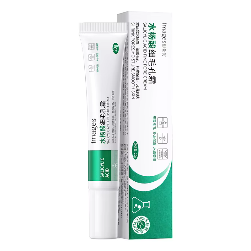 Crème de raffinage des Pores à l'acide salicylique, rétrécit les Pores, améliore le blanchiment, Ant