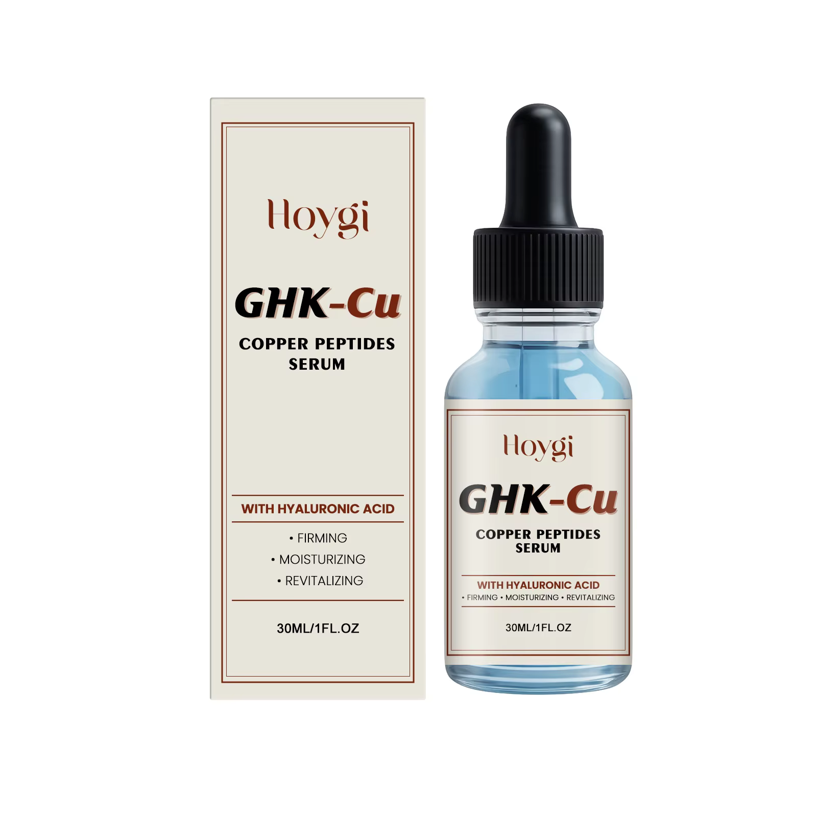 Sérum au cuivre GHK-Cu 30/60/120ml avec acide hyaluronique, raffermissant, hydratant, revitalisant,