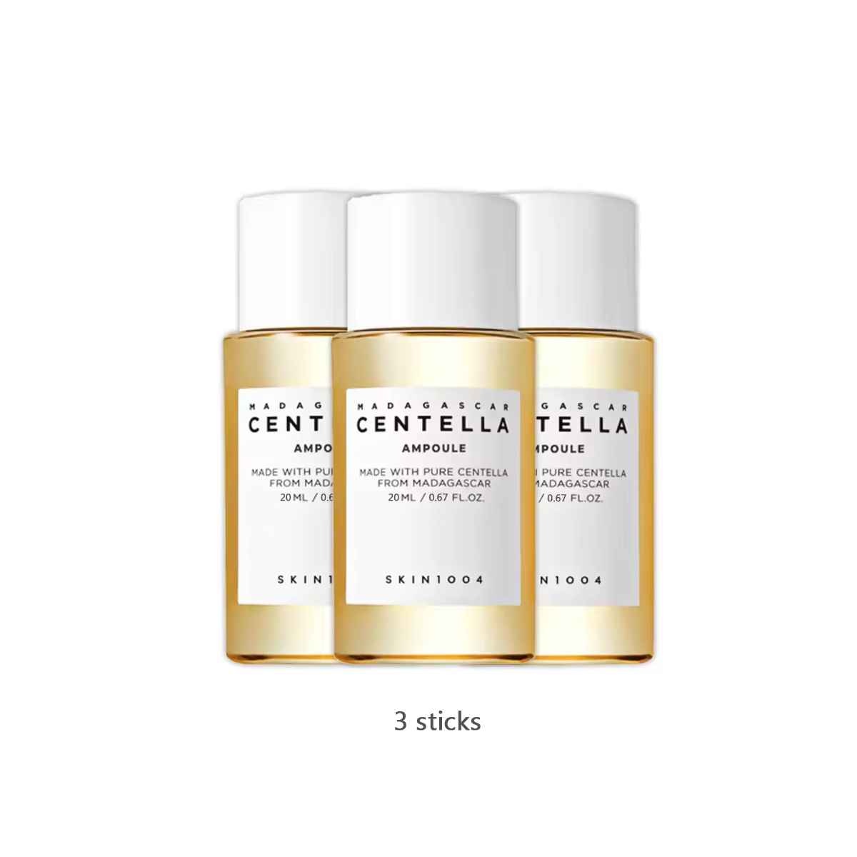 Ampoule à la Centella Asiatica de Madagascar SKIN1004, absorption rapide et non collante, apaise vis