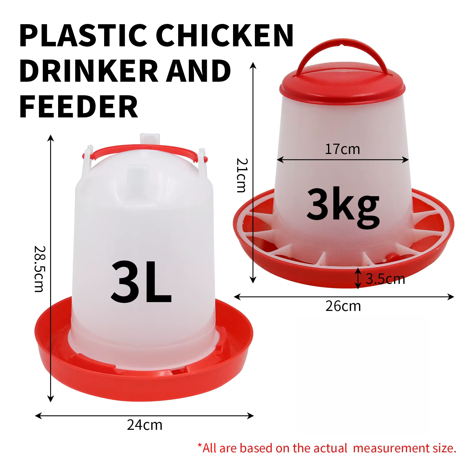 Mangeoire et abreuvoir automatiques pour poulets et oiseaux, 3 kg + 3 L, distributeur d'eau et de no
