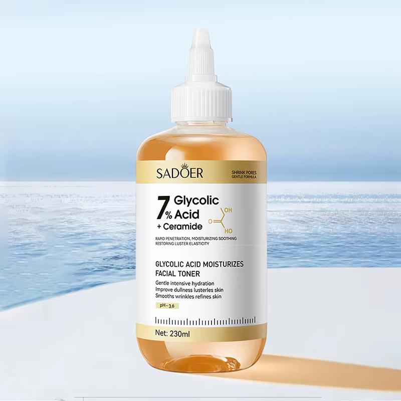 SADOER acide glycolique tonique visage sérum soin de la peau du visage hydratant Toner pour le visag