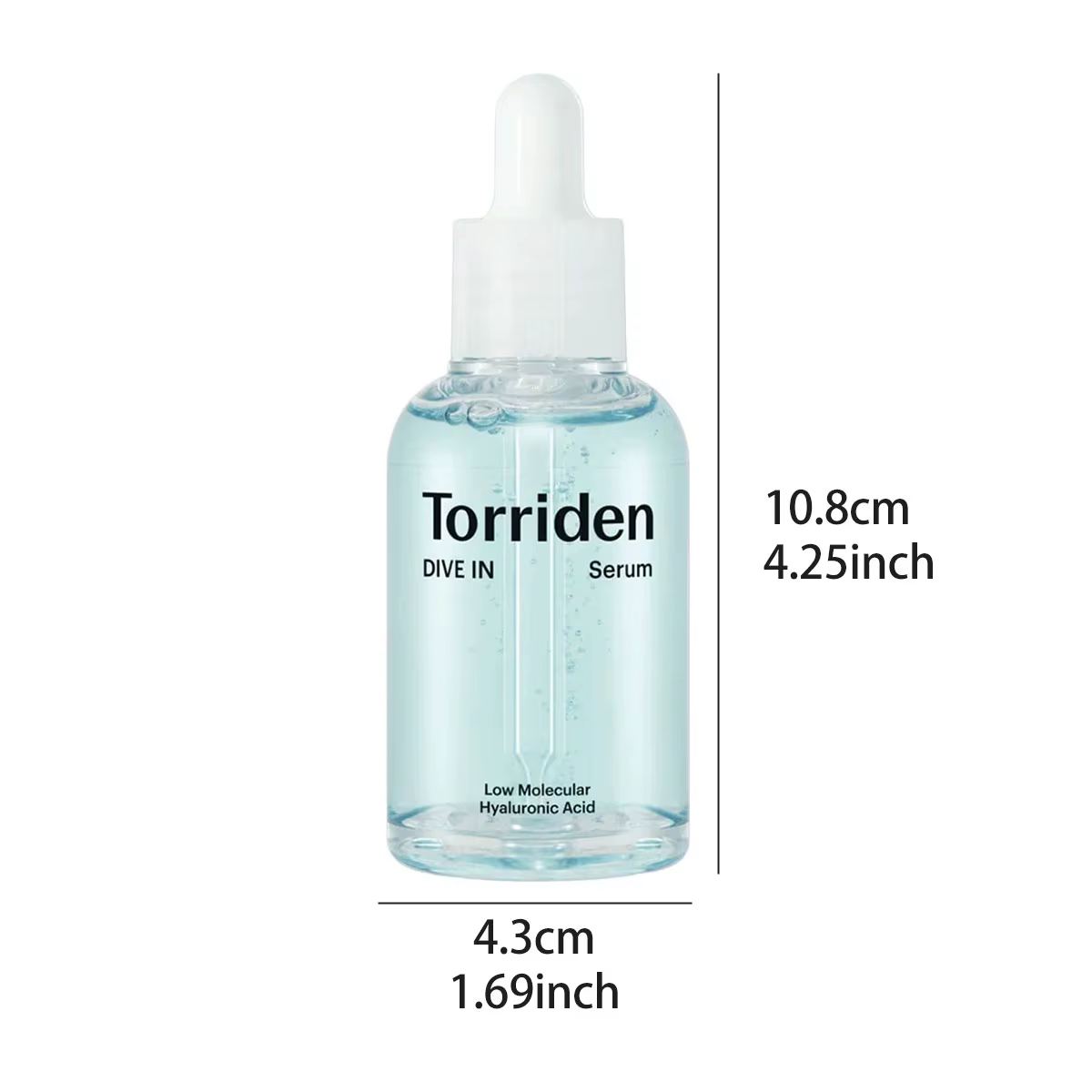 Sérum à l'acide hyaluronique à faible poids moléculaire Torriden DIVE-IN 50 ml, rafraîchissant et no