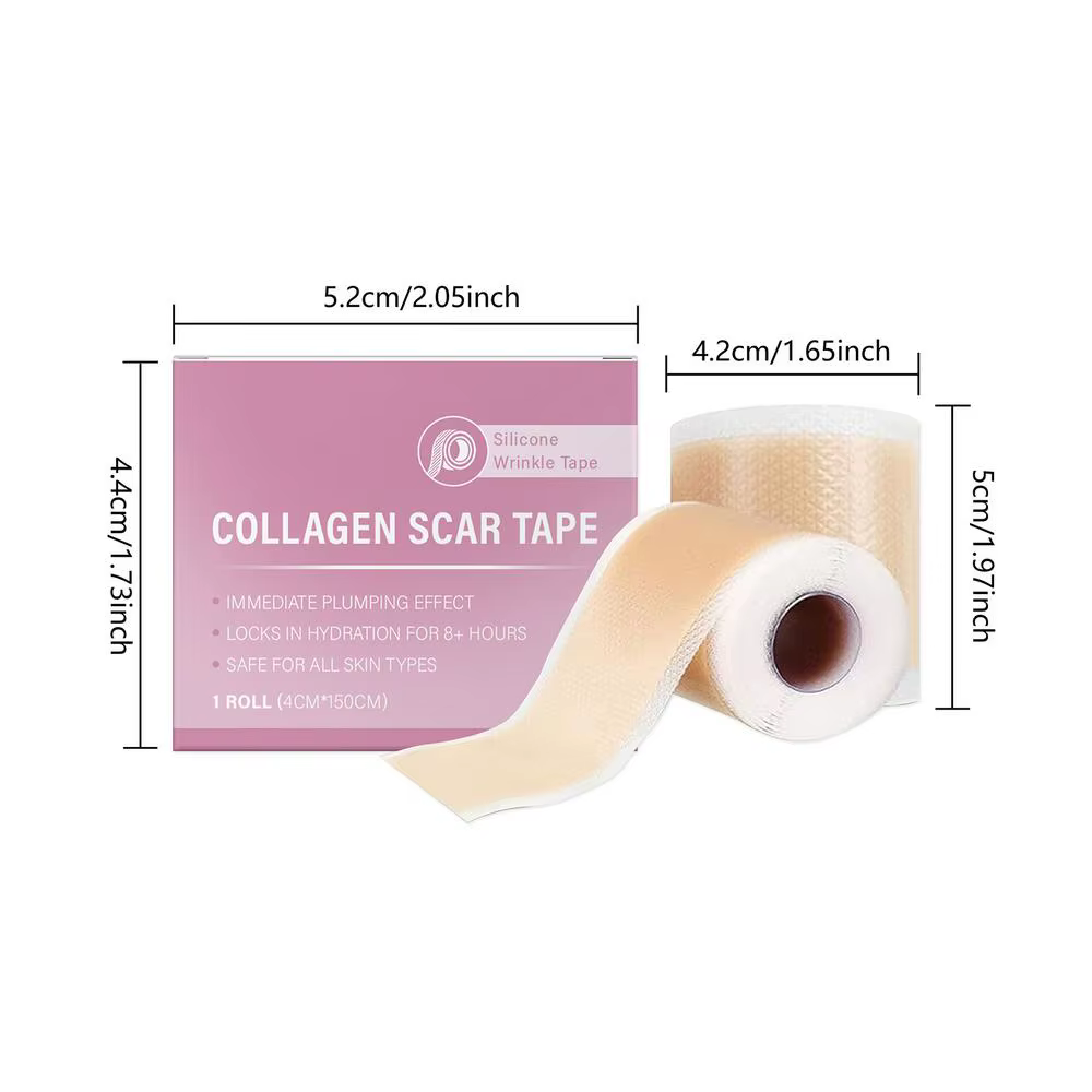 1 rouleau de feuilles de cicatrice en Silicone, ruban de couverture de cicatrice auto-adhésif 4cm x