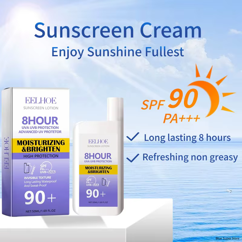 Crème solaire Spf 90 +, protection UV, crème réparatrice contre les coups de soleil, crème d'isolati