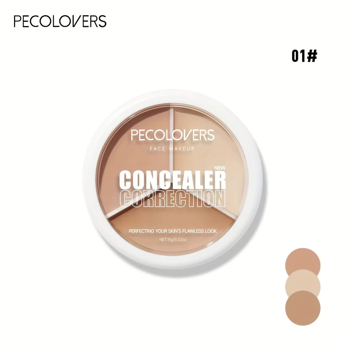 Palette anti-cernes imperméable et longue durée, couverture complète pour les marques d'acné, cernes