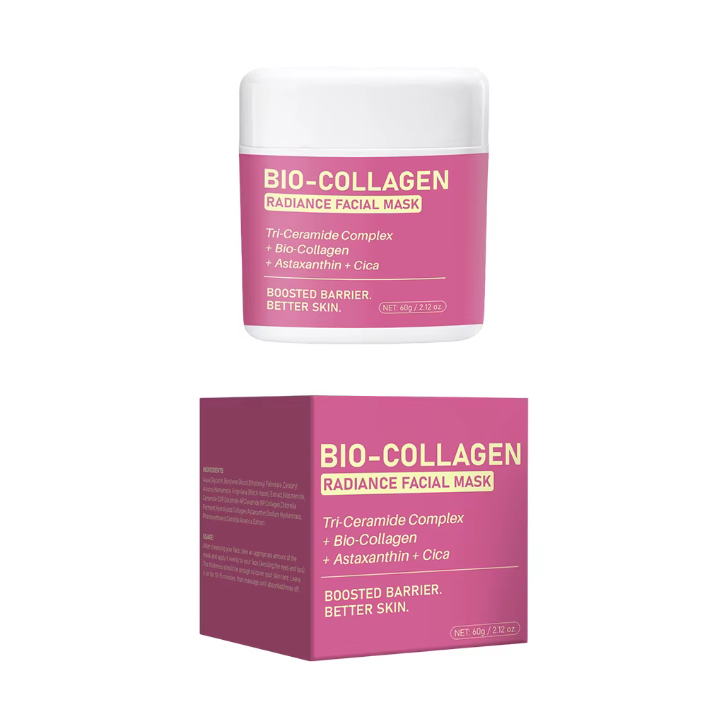 Masque facial Bio-Collagène Radiance - Masque liquide transformateur pour une peau de verre - Éclat