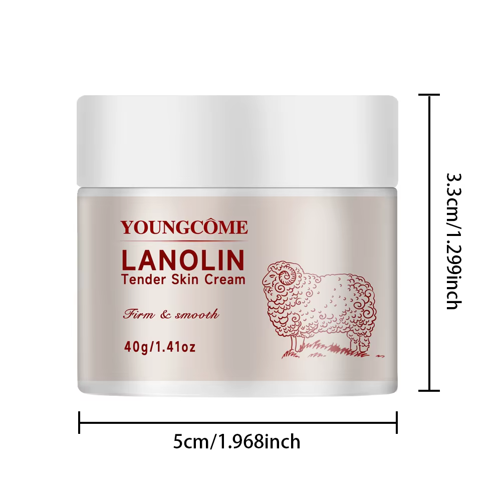 Crème de lanoline 100% pure pour peaux sèches et démangeaisons, lèvres craquelées, allaitement, soin