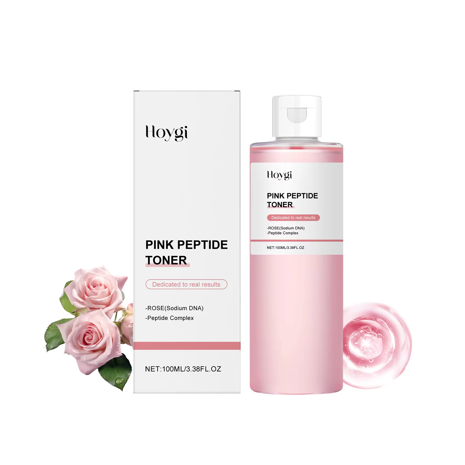 Tonique à l'essence de Rose brillant pour la peau, apaisant, hydratant, rafraîchissant, revitalisant