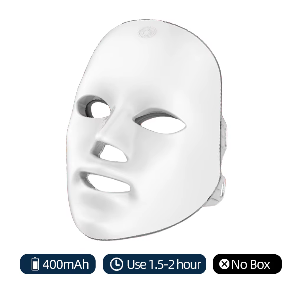 Masque LED sans fil 7 couleurs masque facial LED Photon peau raffermissant Anti-âge rajeunissement m