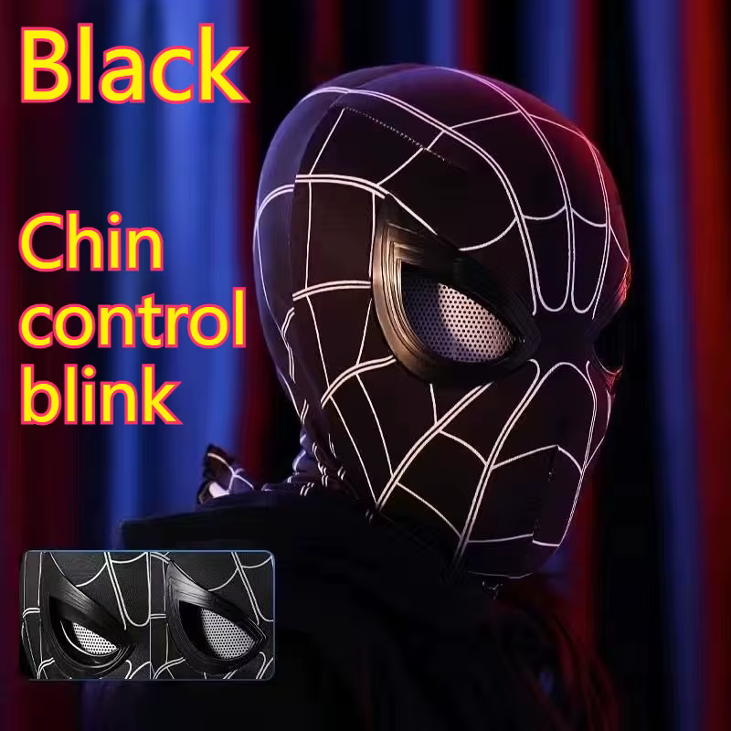 Bandeau électrique populaire Spider Man, masque lumineux de chargement USB Flash télécommandé, cadea