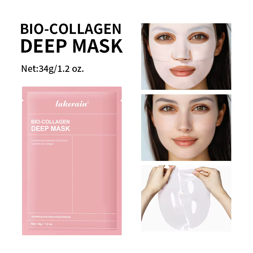 Bio-Collagène Real Deep Mask, masque hydrogel hydratant de nuit, minimisation des pores, amélioratio