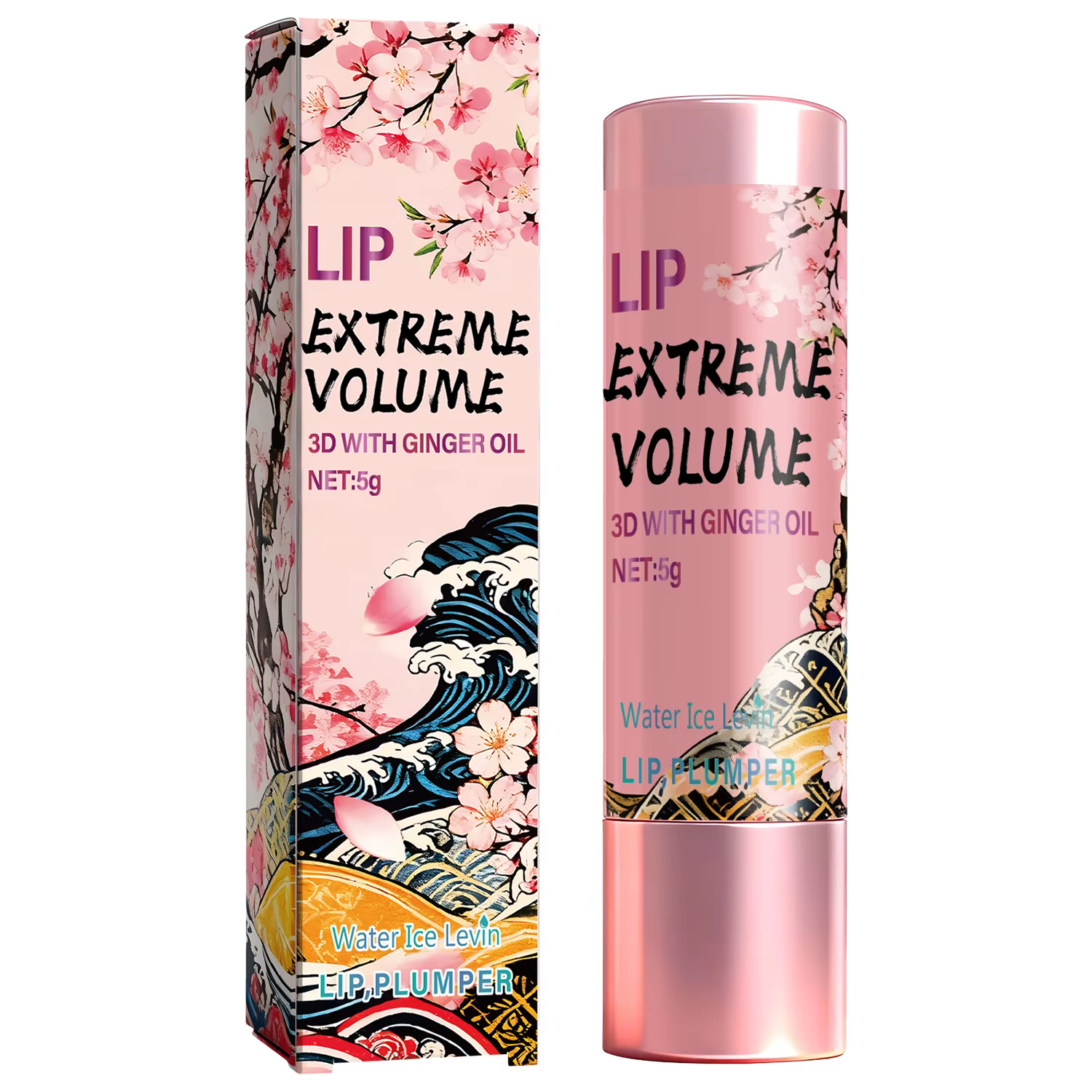 Crème 3D Lip Extreme Volume avec huile de gingembre pour repulper et hydrater, utilisation jour et n