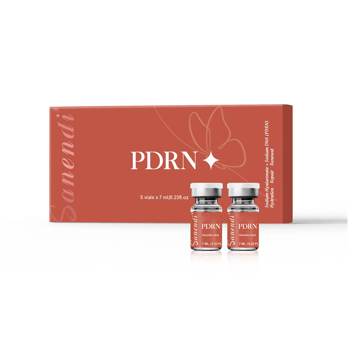 Sanendi PDRN Saumon ADN VITAMINE C Glutathion Peau Sensible Muscle Éclaircissement et anti-âge Utili