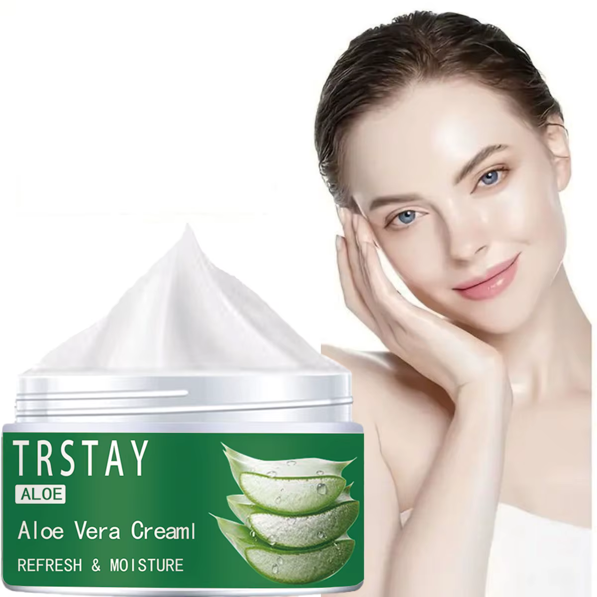 Crème anti-acné naturelle e-Vera, crème pour le visage, hydratant, traitement contre l'acné, réparat