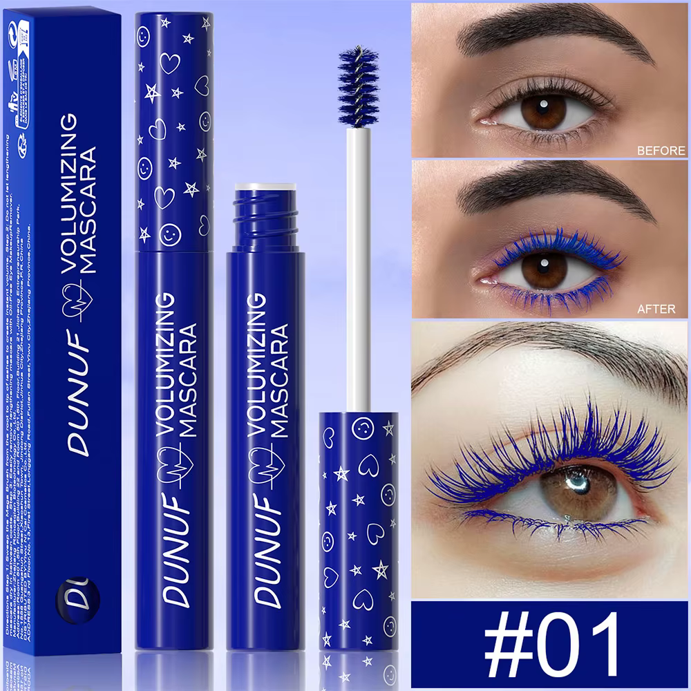 Mascara bouclé coloré imperméable à l'eau séchage rapide Extension de cils cils multicolores maquill