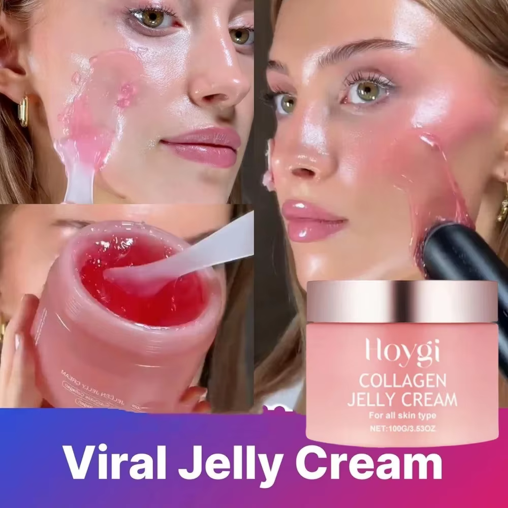 Crème de gelée collegène 100ML, hydrate en profondeur, ferme, brillante, réduit l'affaissement et le