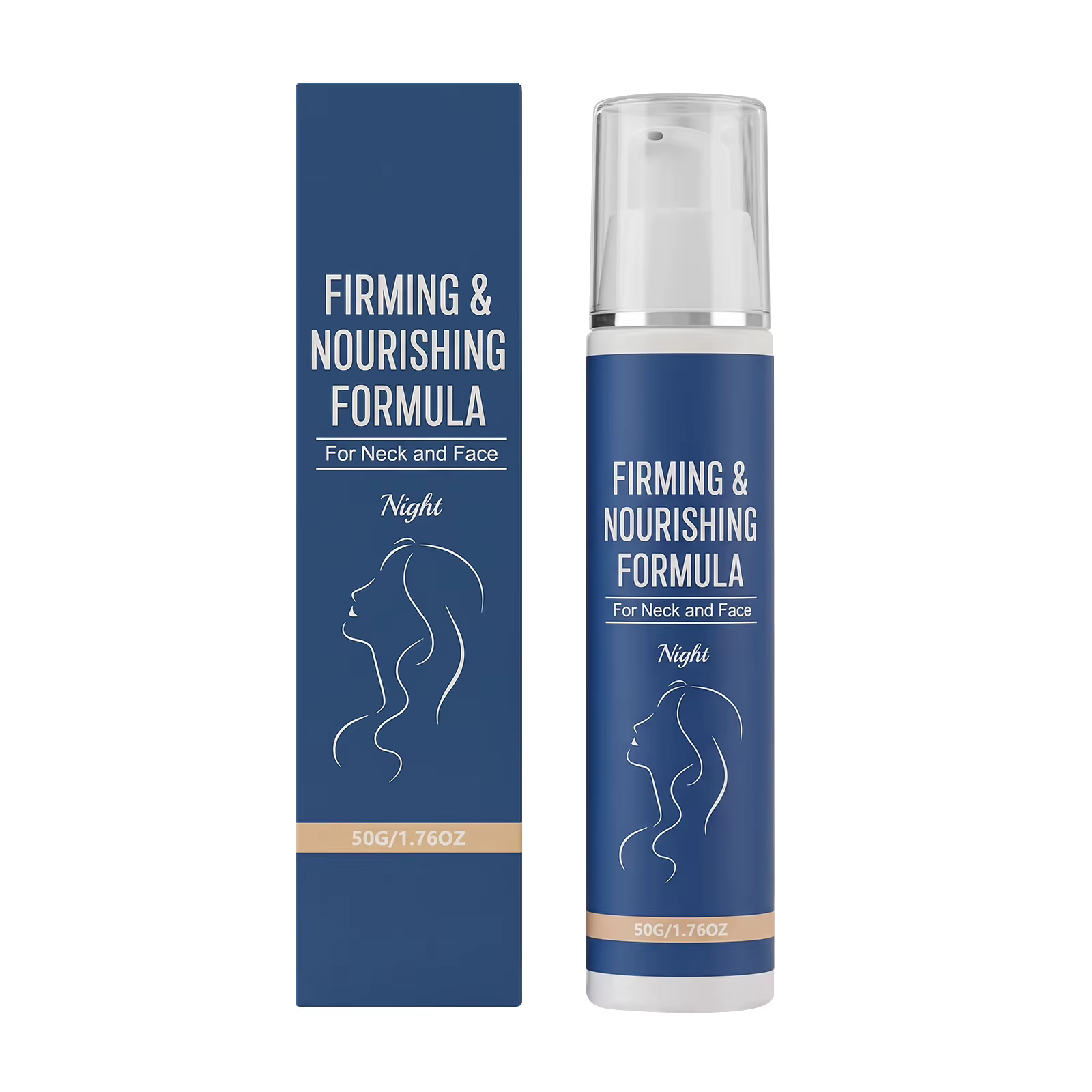 Crème de nuit réparatrice pour le visage et le cou, hydratation intense de nuit pour une peau plus l