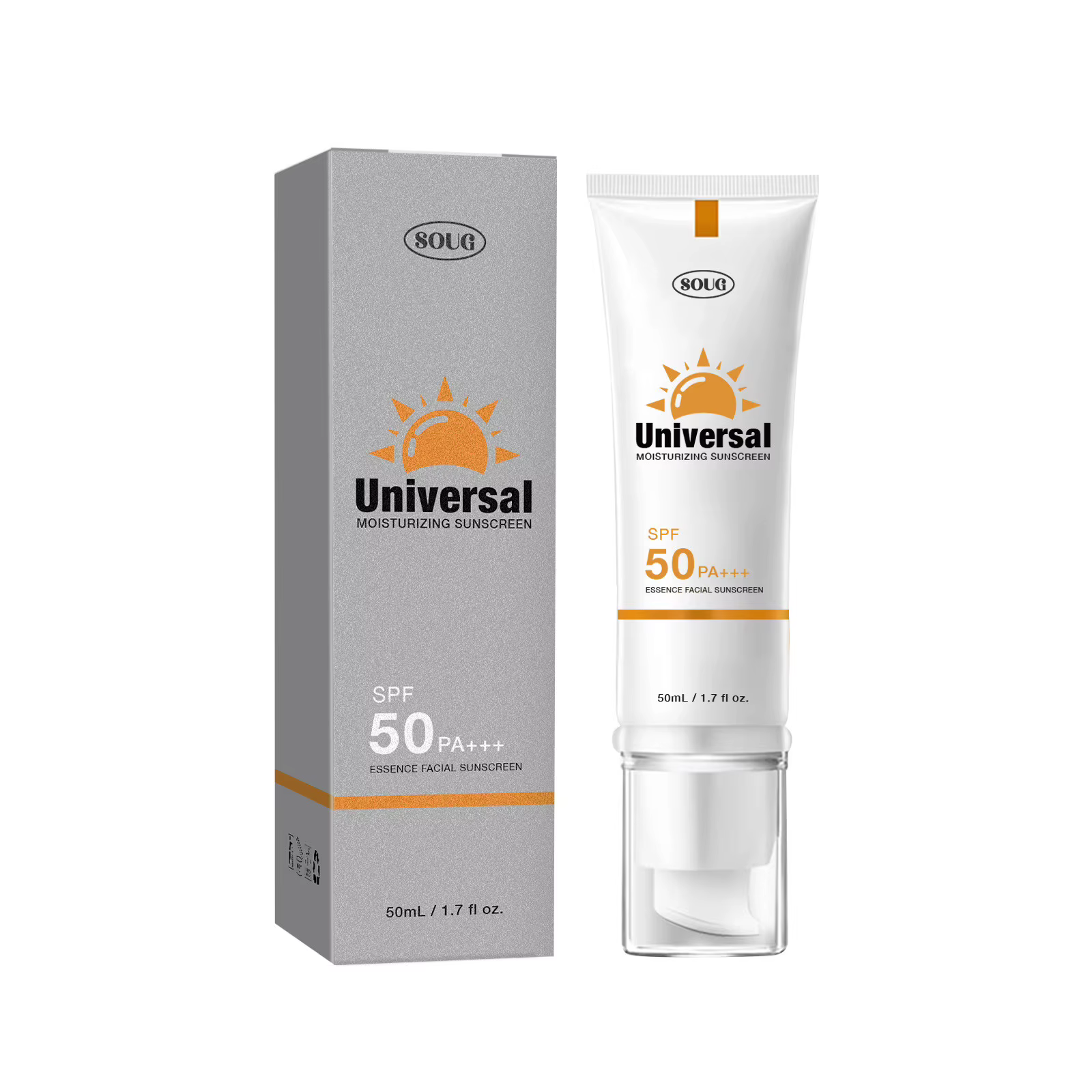 Crème solaire teintée SPF50, hydratante, Protection de la peau, maquillage rafraîchissant, résistant