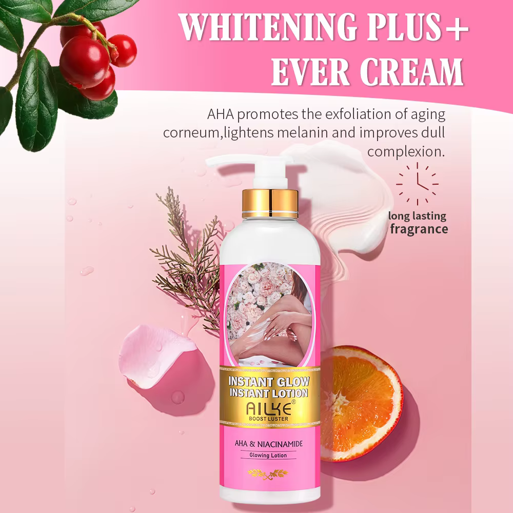 AILKE-Crème éclaircissante pour le corps avec AHA et Niacinamide, hydratante et éclaircissante, pour